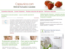 Tablet Screenshot of capsunica.com